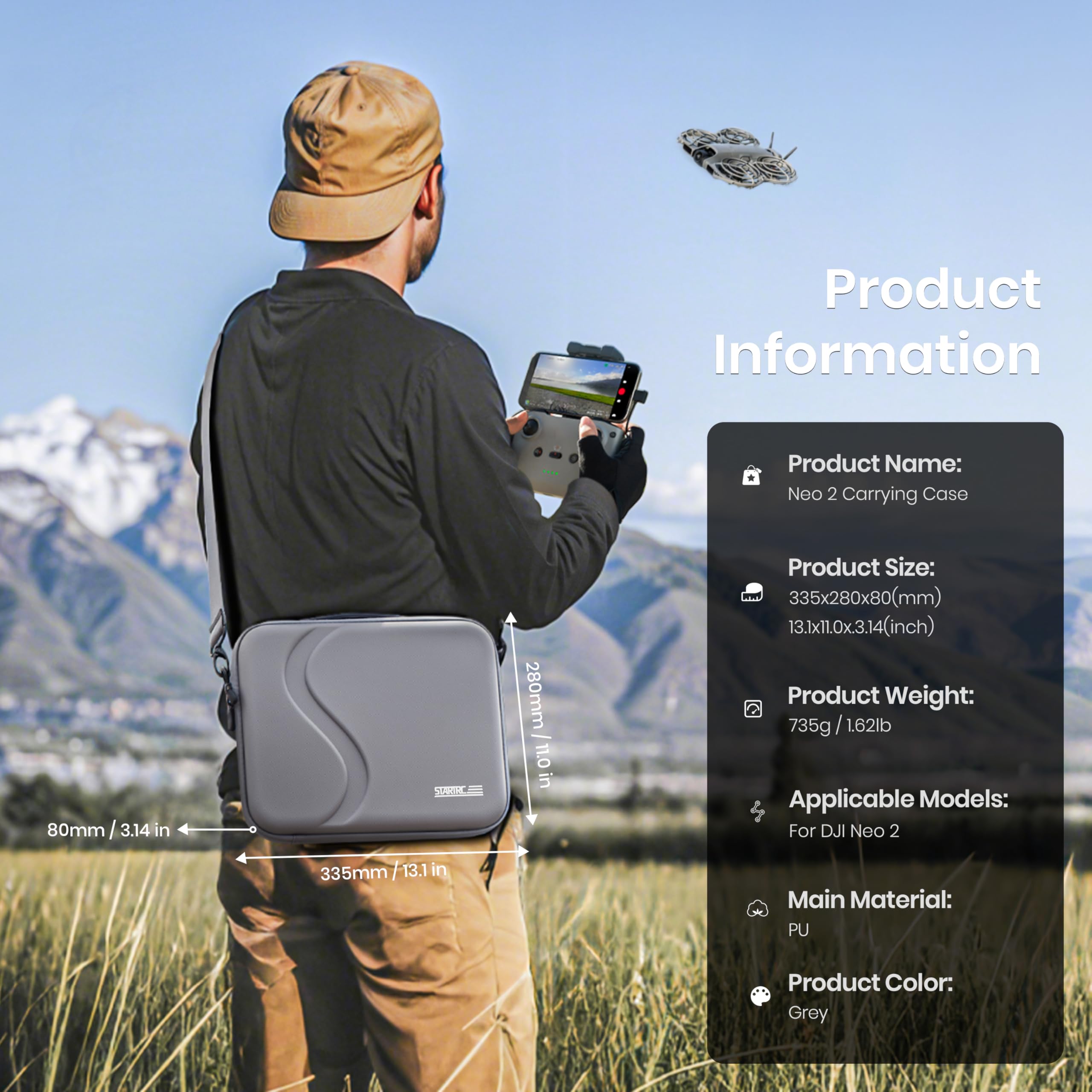 Drone Rc Cover - Carrying Case for DJI Neo 2