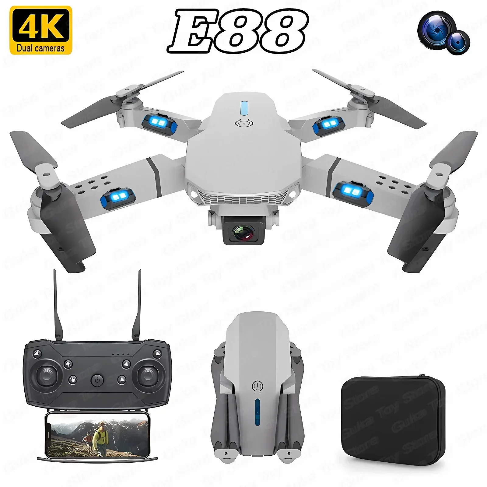 Drone Rc Holder - E88 Pro WIFI FPV Drone Wide
