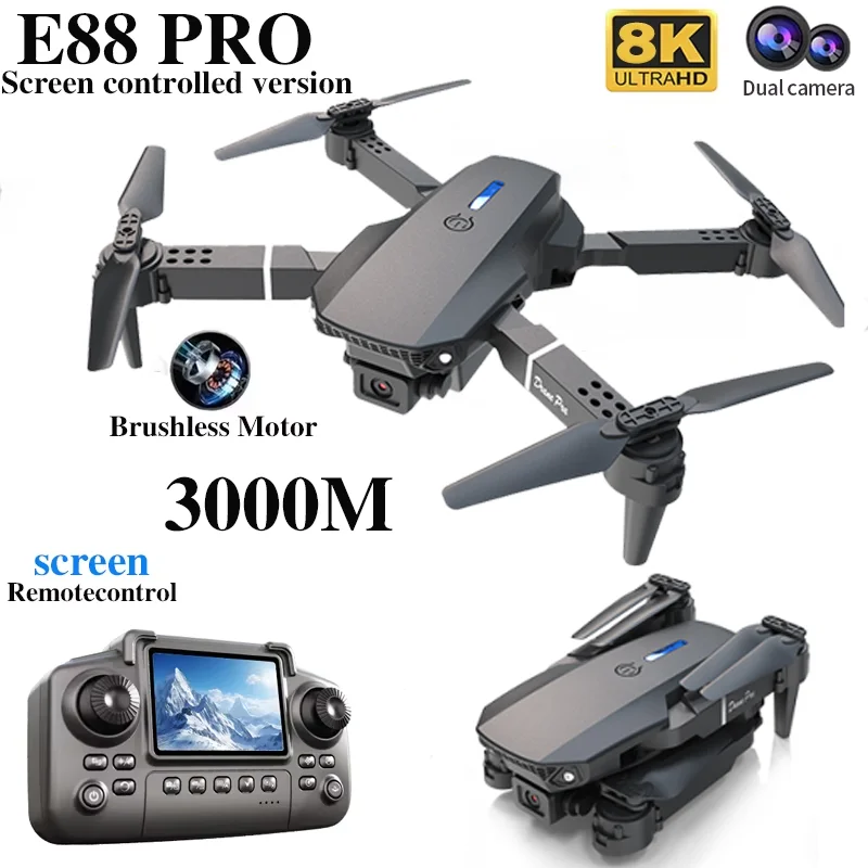 Professional E88 PRO Drone wit - Drone Rc Holder recension och pris