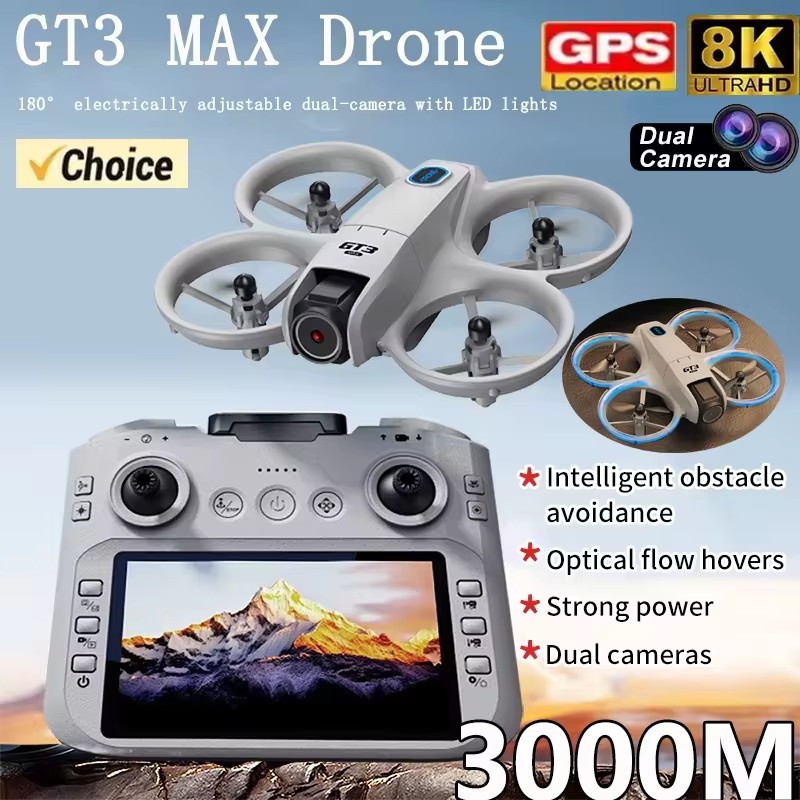 2026 GT3Max HD 8K RC Drone wit - Drone Rc Land recension och pris