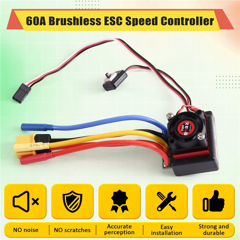 AINY-60A Brushless ESC Speed C - Rc Boat Brushless Motor recension och pris