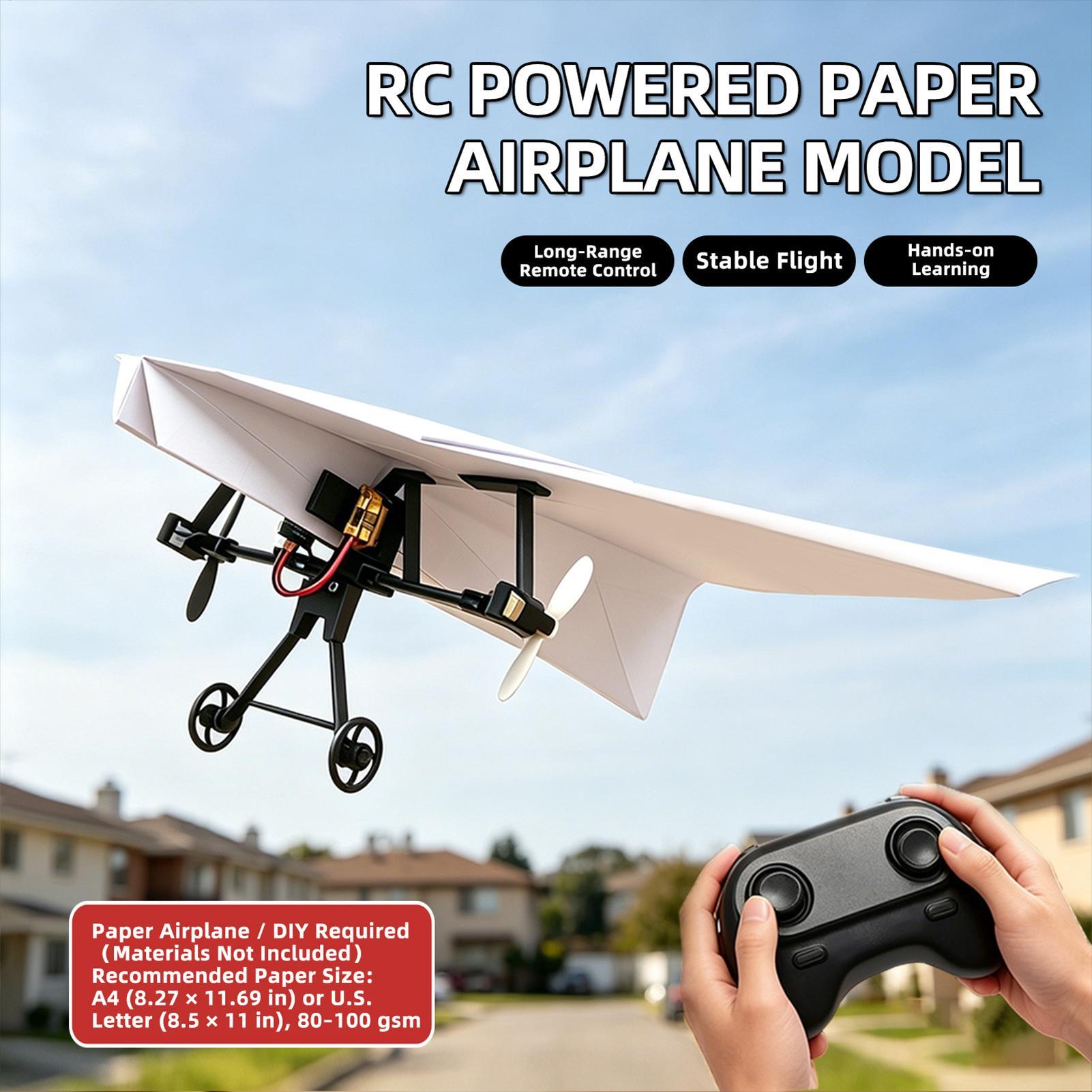 DIY RC Paper Airplane Kit Plan - Plane Drone Rc recension och pris