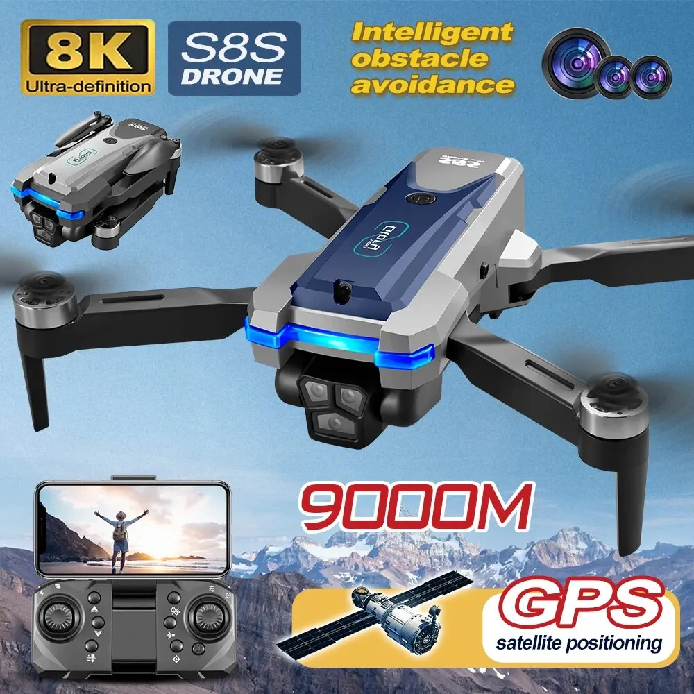 S8S GPS Drone 5G Wifi 8K HD Du - Drone Rc Holder recension och pris